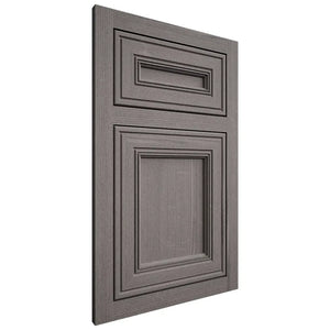Shiloh Cabinetry Flush Inset Glenbrook White Oak Quarter Sawn Flagstone Door