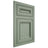Shiloh Cabinetry Flush Inset Glenbrook White Oak Quarter Sawn Moss Door