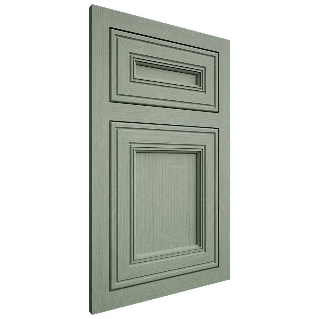 Shiloh Cabinetry Flush Inset Glenbrook White Oak Quarter Sawn Moss Door