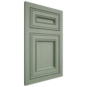 Shiloh Cabinetry Flush Inset Glenbrook White Oak Quarter Sawn Moss Door