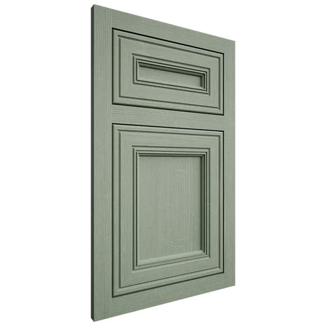 Shiloh Cabinetry Flush Inset Glenbrook White Oak Quarter Sawn Moss Door
