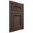Shiloh Cabinetry Flush Inset Glenbrook White Oak Rift Cut Dusk Door