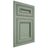 Shiloh Cabinetry Flush Inset Glenbrook White Oak Rift Cut Moss Door