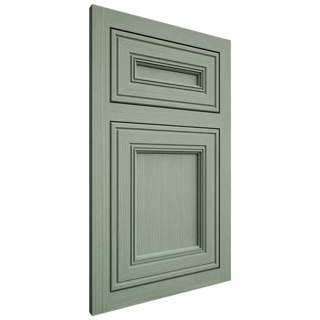 Shiloh Cabinetry Flush Inset Glenbrook White Oak Rift Cut Moss Door