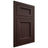 Shiloh Cabinetry Flush Inset Greensboro Alder Plain Cut Bistre Door
