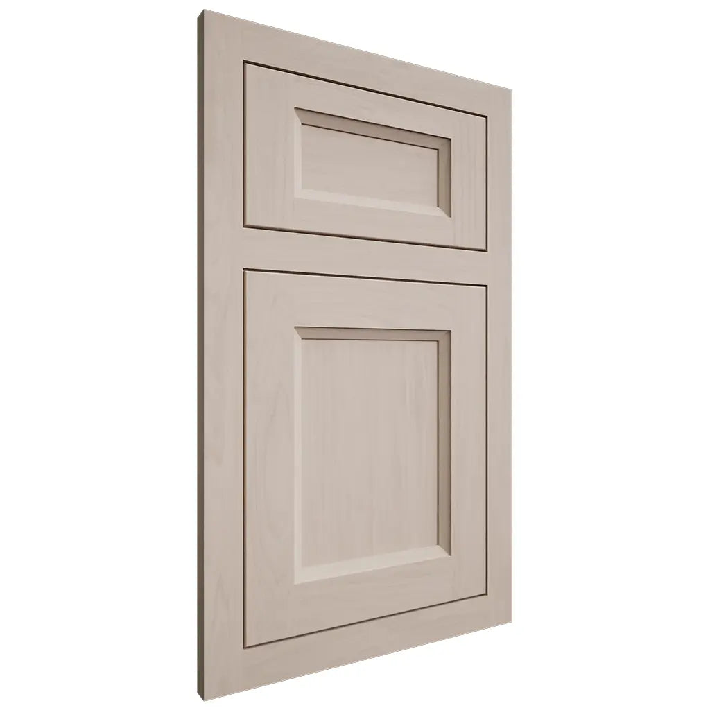 Shiloh Cabinetry Flush Inset Greensboro Alder Plain Cut White Sands Door