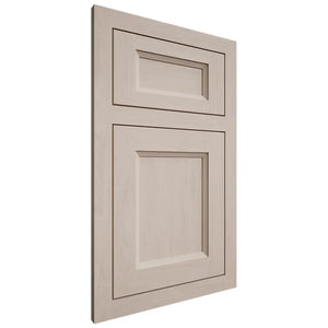 Shiloh Cabinetry Flush Inset Greensboro Alder Plain Cut White Sands Door