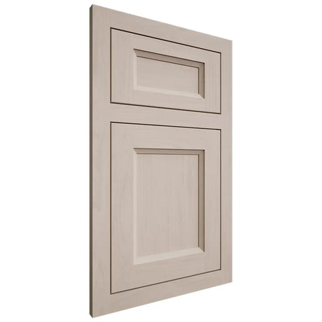 Shiloh Cabinetry Flush Inset Greensboro Alder Plain Cut White Sands Door