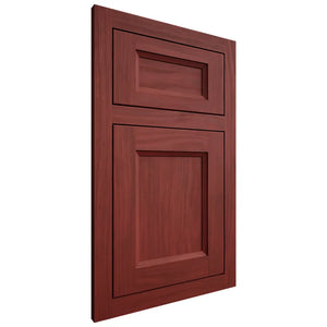 Shiloh Cabinetry Flush Inset Greensboro Cherry Plain Cut Red Door