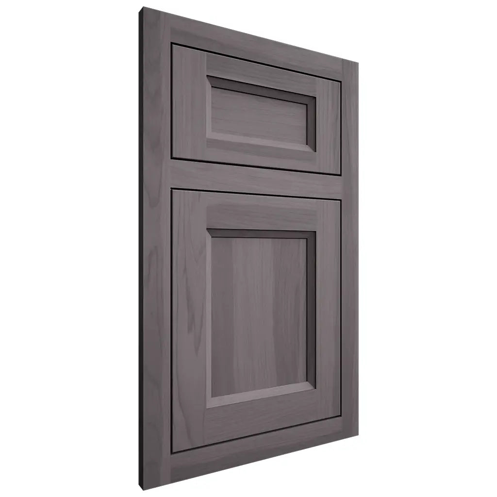 Shiloh Cabinetry Flush Inset Greensboro Hickory Plain Cut Cadet Door