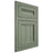 Shiloh Cabinetry Flush Inset Greensboro Hickory Plain Cut Moss Door