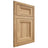 Shiloh Cabinetry Flush Inset Greensboro Hickory Plain Cut Natural Door
