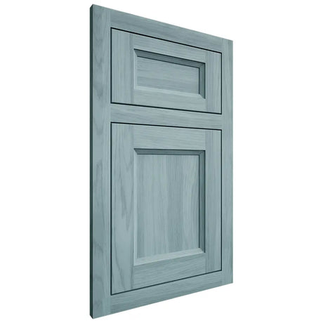 Shiloh Cabinetry Flush Inset Greensboro Hickory Plain Cut Sky Door