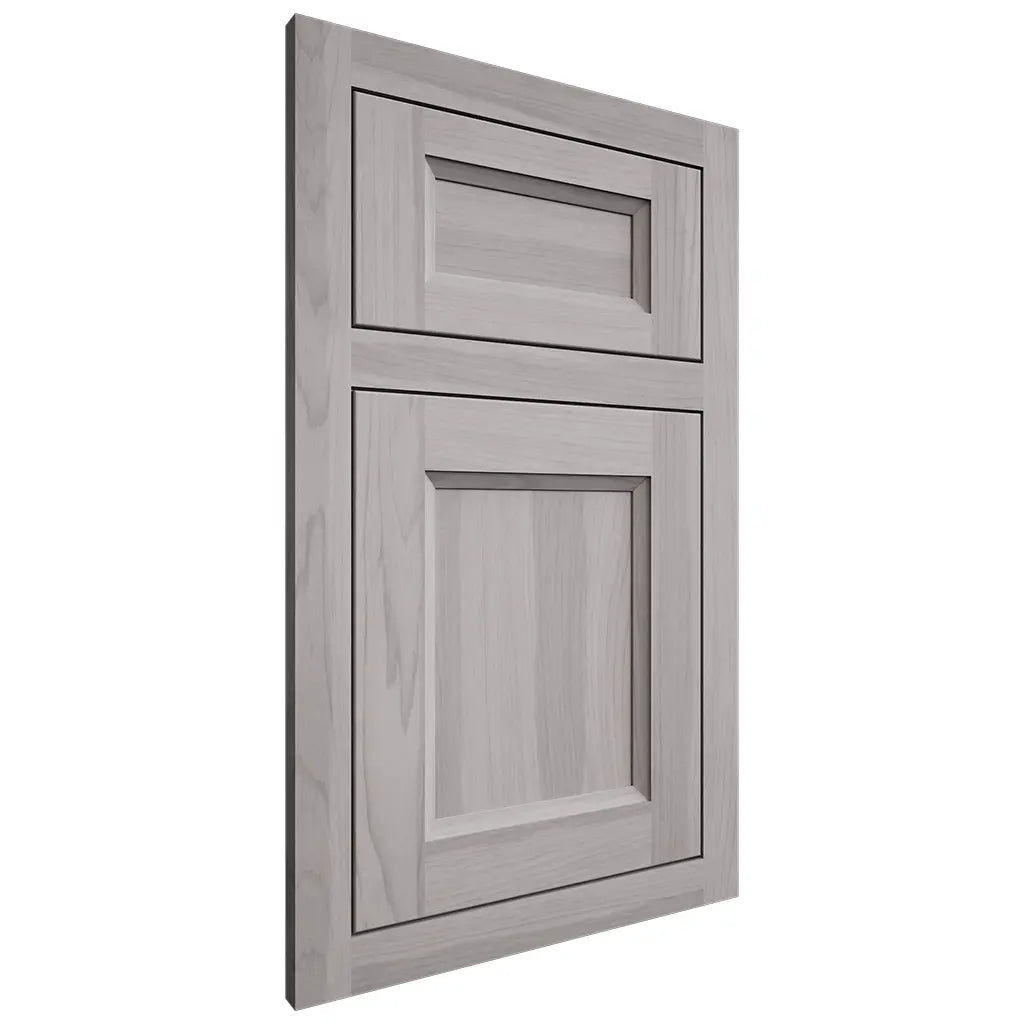 Shiloh Cabinetry Flush Inset Greensboro Hickory Plain Cut Stratus Door