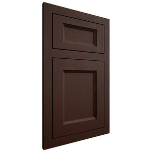 Shiloh Cabinetry Flush Inset Greensboro Maple Plain Cut Cocoa Door