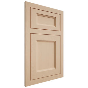 Shiloh Cabinetry Flush Inset Greensboro Maple Plain Cut Natural Door