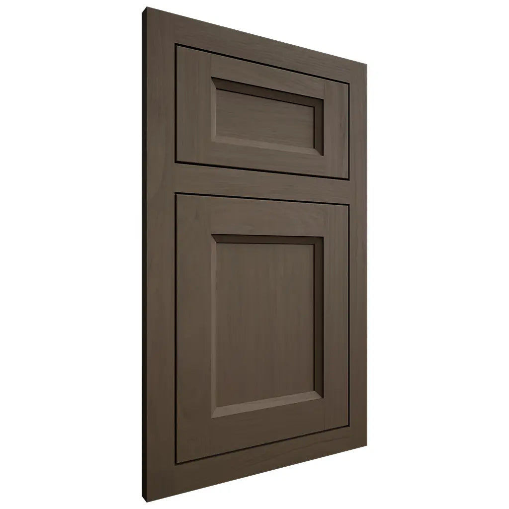 Shiloh Cabinetry Flush Inset Greensboro Maple Plain Cut Perfect Brown Door