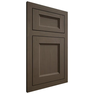 Shiloh Cabinetry Flush Inset Greensboro Maple Plain Cut Perfect Brown Door