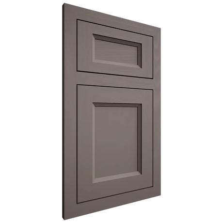 Shiloh Cabinetry Flush Inset Greensboro Poplar Plain Cut Heatherstone Door