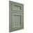 Shiloh Cabinetry Flush Inset Greensboro Poplar Plain Cut Moss Door