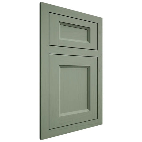 Shiloh Cabinetry Flush Inset Greensboro Poplar Plain Cut Moss Door