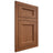 Shiloh Cabinetry Flush Inset Greensboro Red Oak Plain Cut Braun Door