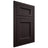 Shiloh Cabinetry Flush Inset Greensboro Red Oak Plain Cut Espresso Door