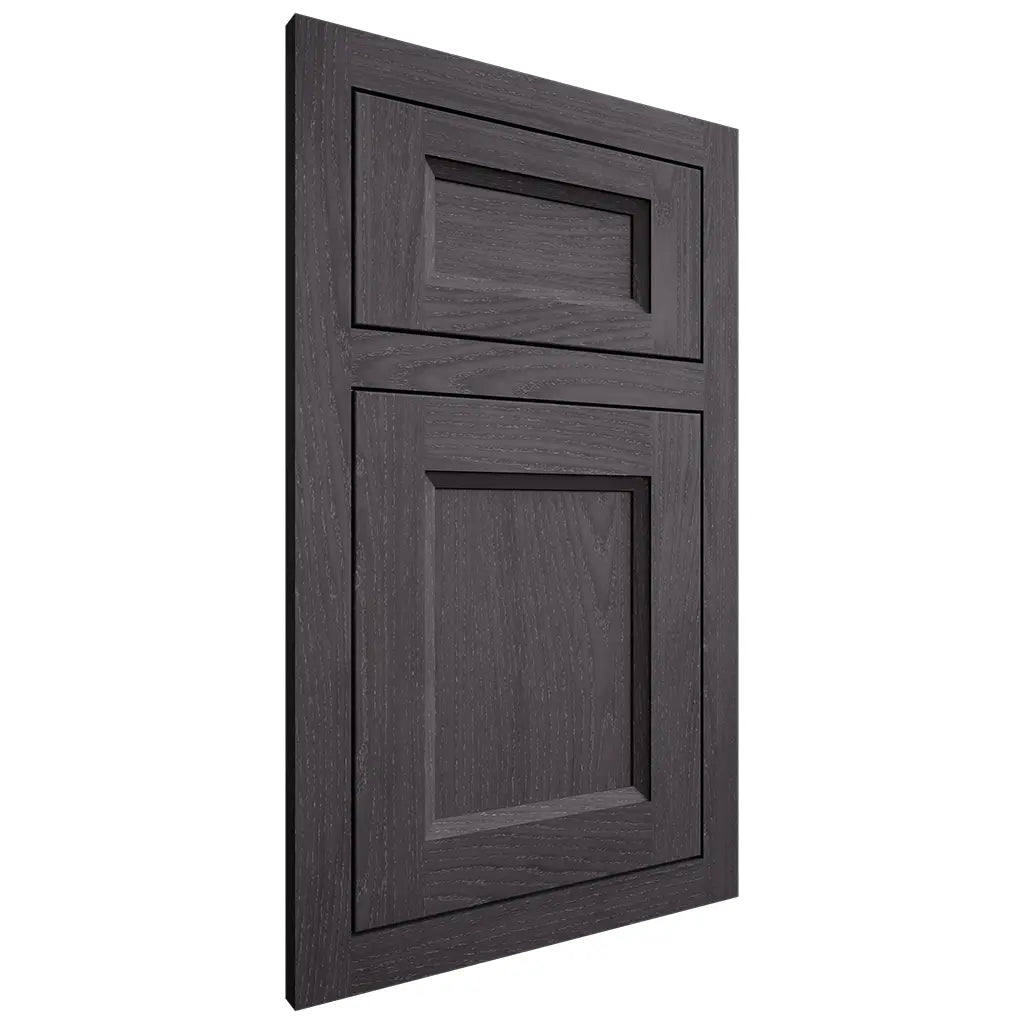 Shiloh Cabinetry Flush Inset Greensboro Red Oak Plain Cut Harbor Door