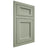 Shiloh Cabinetry Flush Inset Greensboro Red Oak Plain Cut Moss Door