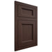 Shiloh Cabinetry Flush Inset Greensboro Walnut Plain Cut Bison Door