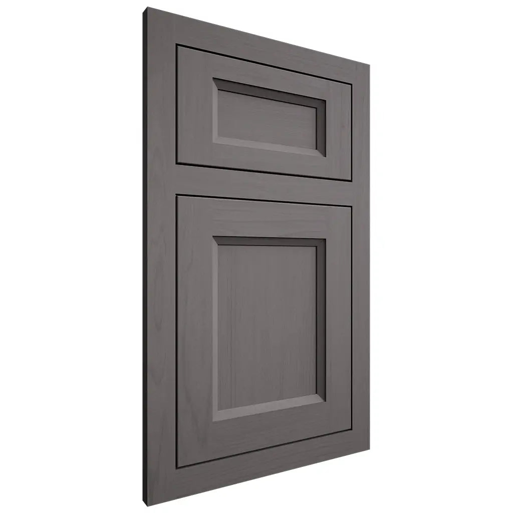 Shiloh Cabinetry Flush Inset Greensboro Walnut Plain Cut Cadet Door