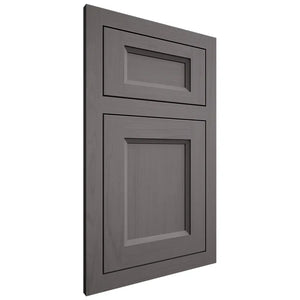 Shiloh Cabinetry Flush Inset Greensboro Walnut Plain Cut Cadet Door