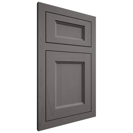 Shiloh Cabinetry Flush Inset Greensboro Walnut Plain Cut Cadet Door