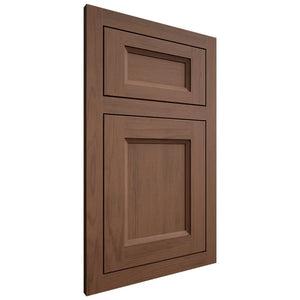 Shiloh Cabinetry Flush Inset Greensboro Walnut Plain Cut Natural Door