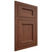Shiloh Cabinetry Flush Inset Greensboro Walnut Plain Cut Rye Door