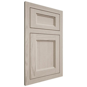 Shiloh Cabinetry Flush Inset Greensboro Walnut Plain Cut Seagull Door