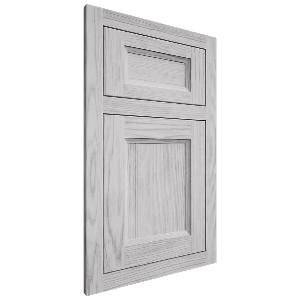 Shiloh Cabinetry Flush Inset Greensboro Walnut Plain Cut Stratus Door