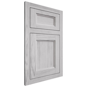 Shiloh Cabinetry Flush Inset Greensboro Walnut Plain Cut Stratus Door