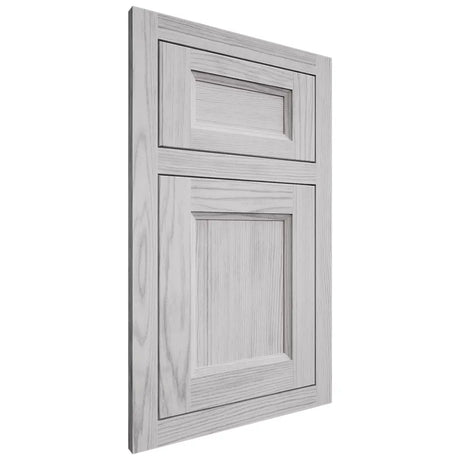 Shiloh Cabinetry Flush Inset Greensboro Walnut Plain Cut Stratus Door