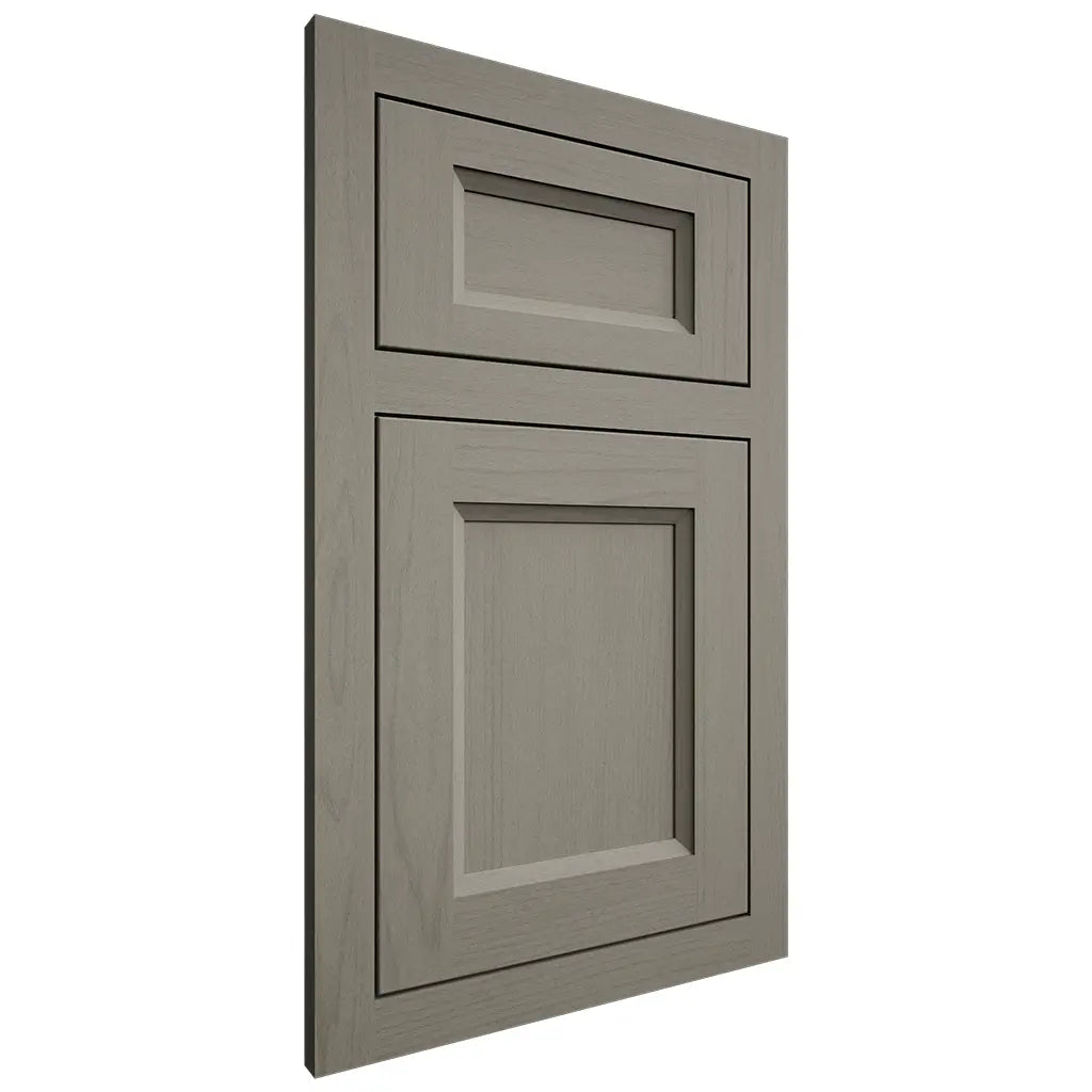 Shiloh Cabinetry Flush Inset Greensboro Walnut Plain Cut Thyme Door
