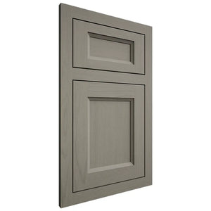 Shiloh Cabinetry Flush Inset Greensboro Walnut Plain Cut Thyme Door