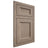Shiloh Cabinetry Flush Inset Greensboro White Oak Plain Cut Almond Door