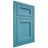 Shiloh Cabinetry Flush Inset Greensboro White Oak Plain Cut Aqua Door