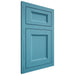 Shiloh Cabinetry Flush Inset Greensboro White Oak Plain Cut Aqua Door