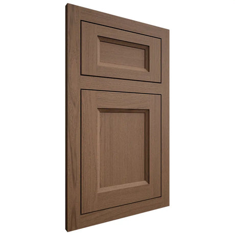 Shiloh Cabinetry Flush Inset Greensboro White Oak Plain Cut Autumn Door