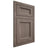 Shiloh Cabinetry Flush Inset Greensboro White Oak Plain Cut Clay Door