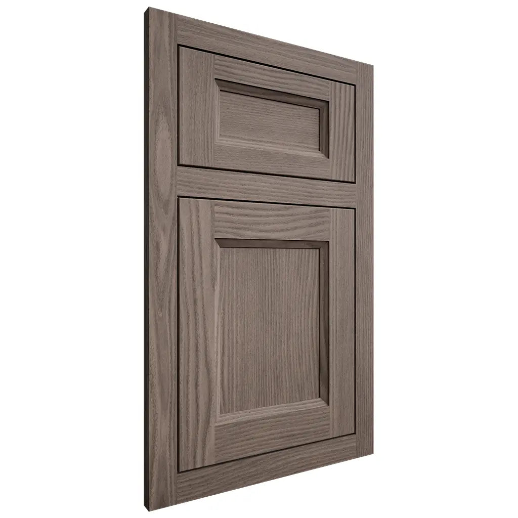 Shiloh Cabinetry Flush Inset Greensboro White Oak Plain Cut Clay Door