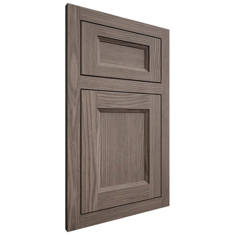 Shiloh Cabinetry Flush Inset Greensboro White Oak Plain Cut Clay Door