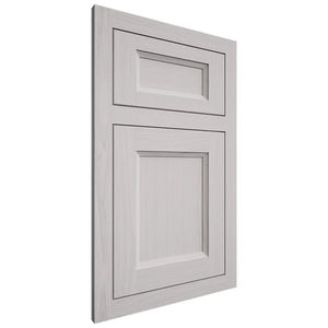 Shiloh Cabinetry Flush Inset Greensboro White Oak Plain Cut Cotton Door