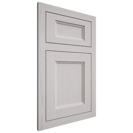 Shiloh Cabinetry Flush Inset Greensboro White Oak Plain Cut Cotton Door